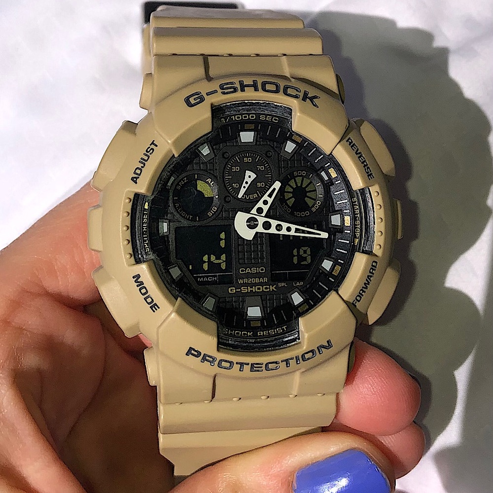 Men’s Casio G-Shock Tan GA 100L Military Watch